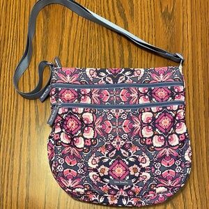 Vera Bradley Pink and Blue Crossbody Bag